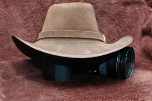 Hat over camera logo image